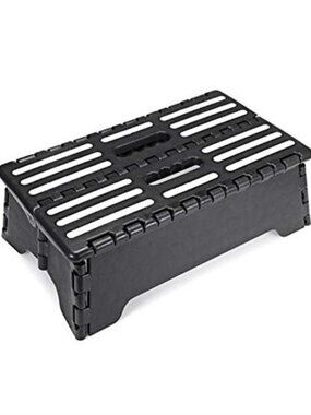 5 Inch Folding Step Stool with Non-Slip Mat. Made of Incombustible Plastic
